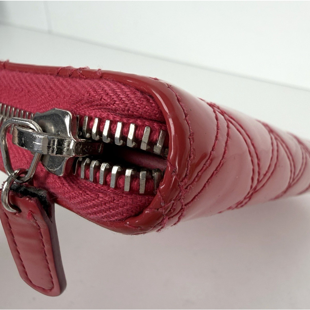 Chanel Brilliant Matelasse Long Zip-Around Wallet Pink Patent Leather 2014-2015 - Picture 6 of 16